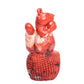 5" Red Jasper Carved Crystal Squirrel Figurine Healing Quartz