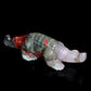 9" Bloodstone Carved Crystal Alligator Crocodile Figurine Healing Quartz