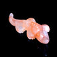 7" Fire Quartz Carved Crystal Alligator Crocodile Sculpture Healing