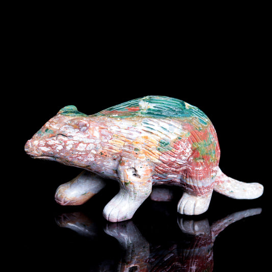 Crystal Beaver Sculpture