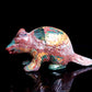6" Ocean Jasper Carved Crystal Beaver Figurine Realistic Healing