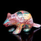 6" Ocean Jasper Carved Crystal Beaver Figurine Realistic Healing