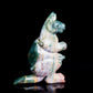 6.5" Ocean Jasper Carved Crystal kangaroo Sculpture Realistic Healing