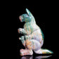 6.5" Ocean Jasper Carved Crystal kangaroo Sculpture Realistic Healing