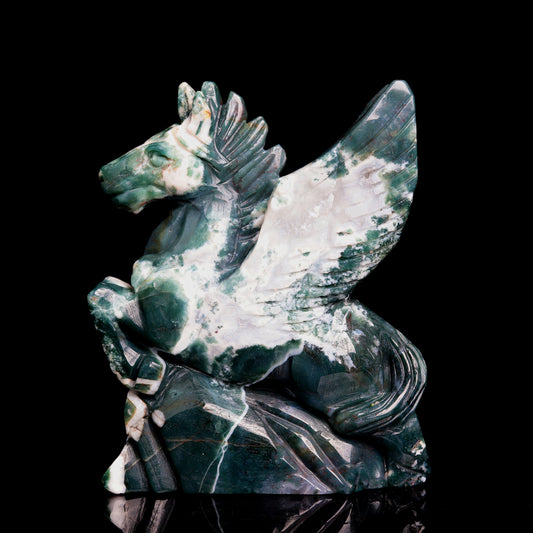 moss agate unicorn