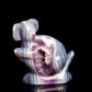 4" Amethyst Agate Carved Crystal koala Figurine Healing Quartz