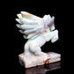 5" Amazonite Caribbean Calcite Crystal Unicorn Pegasus Statue Healing Quartz