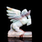 5" Amazonite Caribbean Calcite Crystal Unicorn Pegasus Statue Healing Quartz