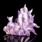 6.5" Lepidolite Carved Crystal Nine Tail Fox Sculpture Healing Quartz