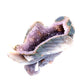 9" Amethyst Geode Agate Crystal Eagle Figurine Realistic Healing Quartz