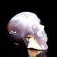 3" HandCarved Druzy agate Crystal Skull Healing Quartz Reiki Gift