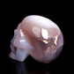 3" HandCarved Druzy agate Crystal Skull Healing Quartz Reiki Gift