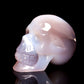 3" HandCarved Druzy agate Crystal Skull Healing Quartz Reiki Gift