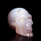 3" HandCarved Druzy agate Crystal Skull Healing Quartz Reiki Gift