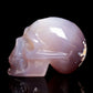 3" HandCarved Druzy agate Crystal Skull Healing Quartz Reiki Gift