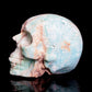 3.5" Hemimorphite Crystal Skull Figurine Quartz Healing Decor Gift