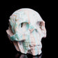 4" Hemimorphite Crystal Skull Figurine Quartz Healing Decor Gift