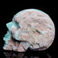 4" Hemimorphite Crystal Skull Figurine Quartz Healing Decor Gift