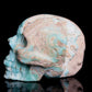 4" Hemimorphite Crystal Skull Figurine Quartz Healing Decor Gift