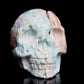 4" Hemimorphite Crystal Skull Figurine Quartz Healing Decor Gift