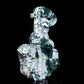 8.5" Moss Agate Crystal Death carvings Wizard Figurine Decor Gift