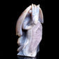 8.5" Hand Carved Druzy agate Crystal Dragon Sculpture Crystal Animal Carvings