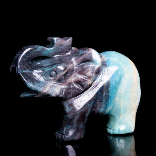 crystal elephant figurine