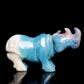 crystal rhino carving