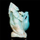 7" Amazonite Crystal Bird Figurine Quartz Animal Carvings Decor Gift