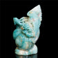 7" Amazonite Crystal Bird Figurine Quartz Animal Carvings Decor Gift