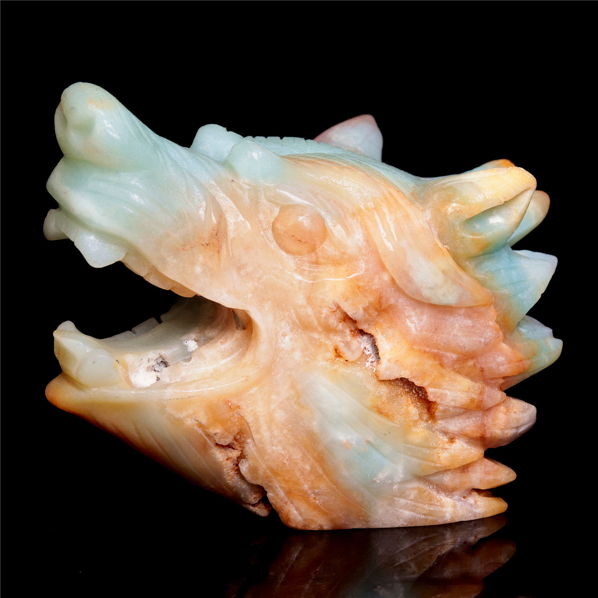 crystal wolf head