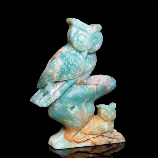 crystal owl figurine