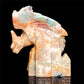 5" Amazonite Crystal Dragon Figurine Stone Animal Carvings Decor