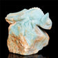 5" Amazonite Crystal Lizard Figurine Stone Animal Carvings Decor Gift