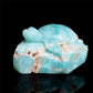 3.5" Amazonite Crystal Turtle Figurine Stone Animal Carvings Decor