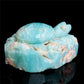 3.5" Amazonite Crystal Turtle Figurine Stone Animal Carvings Decor