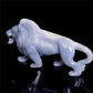 6.5" Druzy Agate Crystal Lion Figurine Realistic Animal Carvings Decor