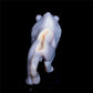 6.5" Druzy Agate Crystal Lion Figurine Realistic Animal Carvings Decor