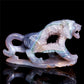 5.8" Druzy Agate Crystal Tiger Figurine Realistic Animal Carvings Gift