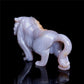 6.5" Druzy Agate Crystal Tiger Figurine Realistic Animal Carvings Gift