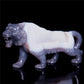 6.5" Druzy Agate Crystal Tiger Figurine Realistic Animal Carvings Gift