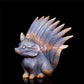 4.5" Amethyst Druzy Agate Crystal Nine Tail Fox Figurine Animal Carvings