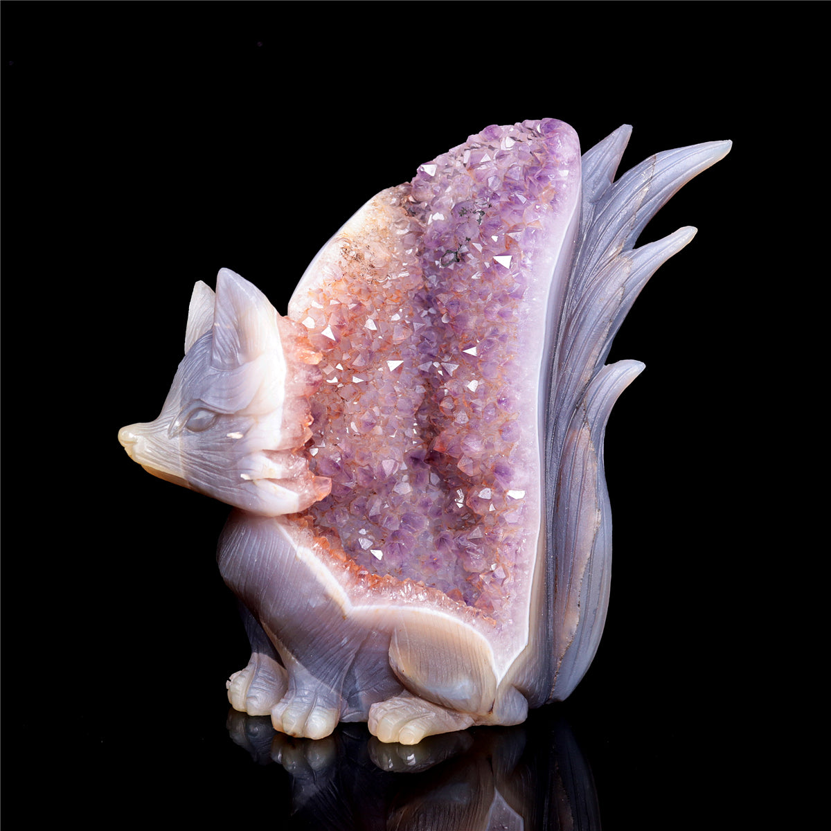 druzy agate fox