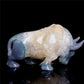 6.5" Druzy Agate Crystal Bull Figurine Animal Carvings Decor