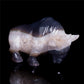 6.5" Druzy Agate Crystal Bull Figurine Animal Carvings Decor