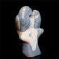 7" Druzy Agate Crystal Parrot Figurine Stone Animal Carvings Decor Gift