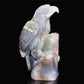 7" Amethyst Agate Crystal Eagle Figurine Stone Animal Carvings