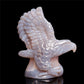 5" Amethyst Agate Crystal Eagle Figurine Stone Animal Carvings