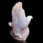 5.5" Amethyst Agate Crystal Eagle Figurine Stone Animal Carvings