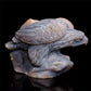 8" Amethyst Agate Crystal Eagle Figurine Stone Animal Carvings